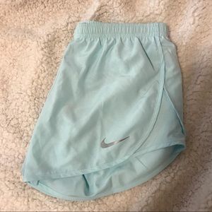 NIKE MINT BLUE RUNNING SHORTS